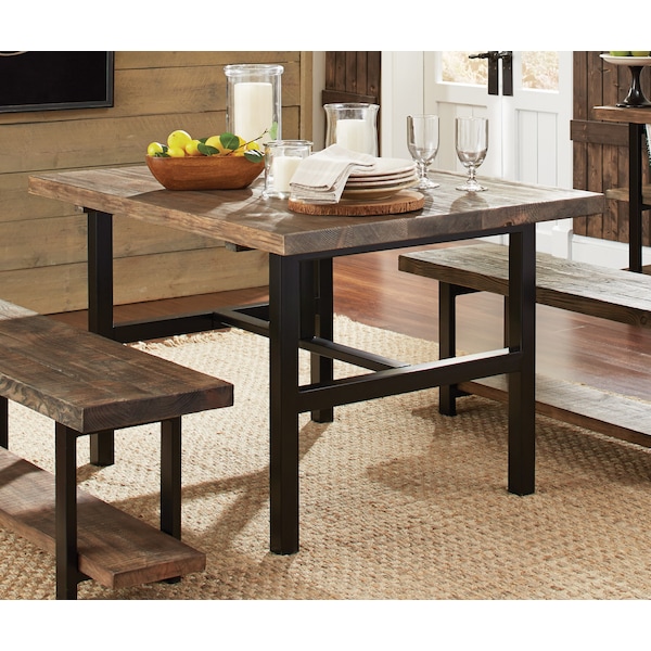 Pomona Metal And Wood Dining Table